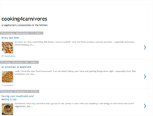 Tablet Screenshot of cooking4carnivores.com